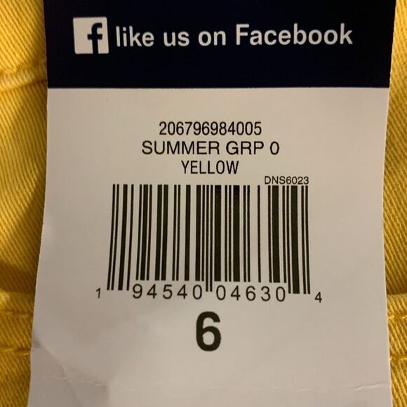 CHAPS Sunlit Yellow Cropped Pants, size 6, NWT - Picture 7 of 8